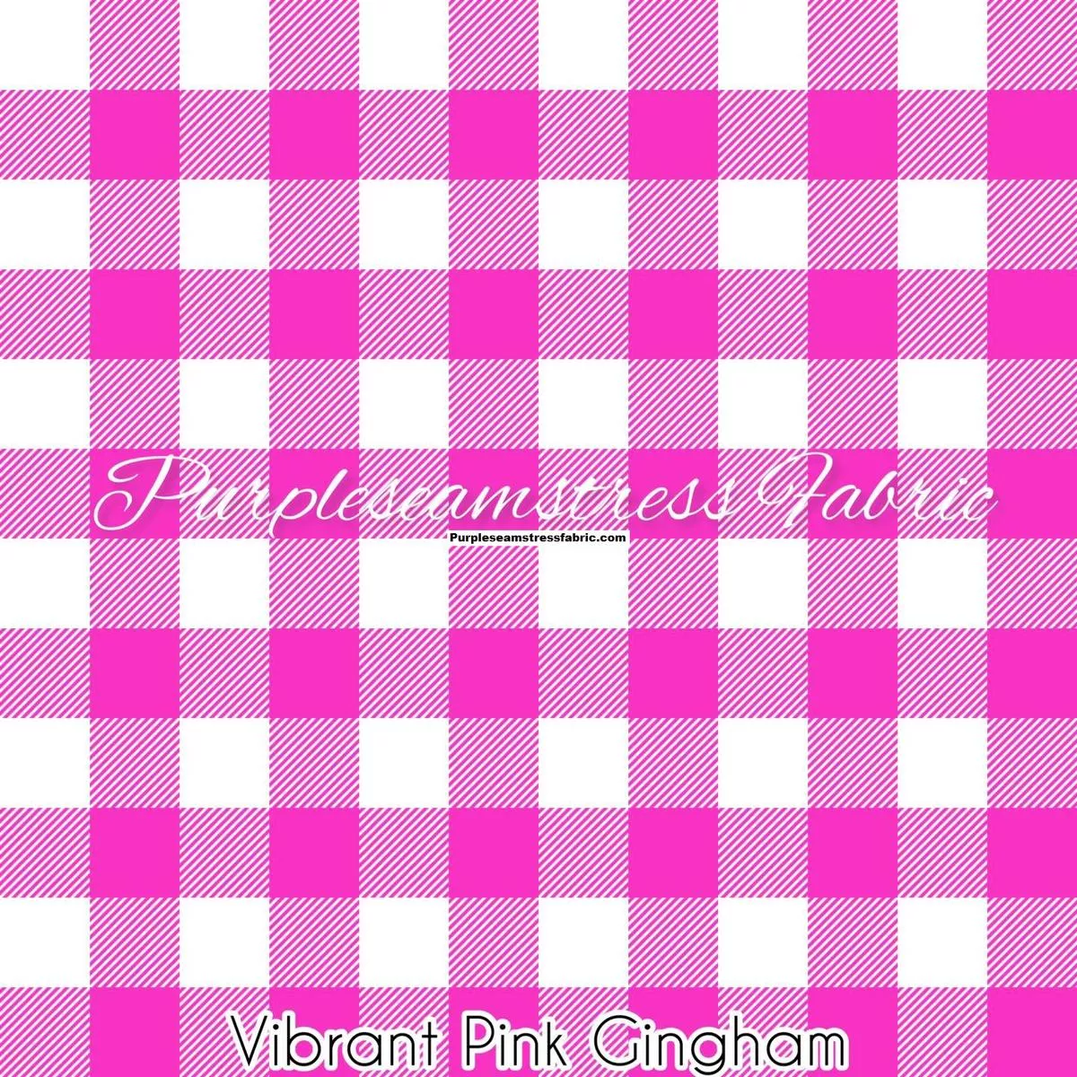 Vibrant Pink GinghamFabric