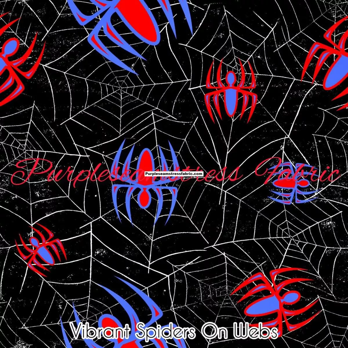 Vibrant Spiders On WebsFabric