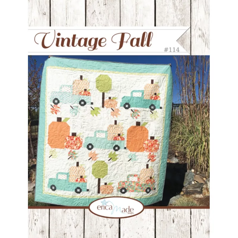 Vintage Fall Quilt Pattern by Erica Made Designs