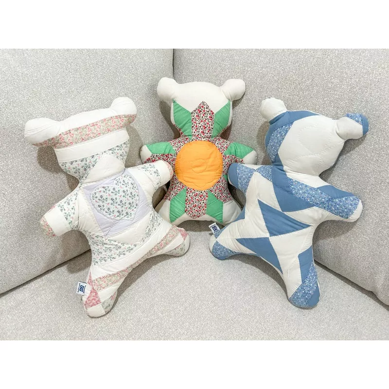 Vintage Quilt Teddy Bear – Assorted Quilts