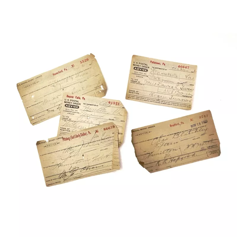Vintage US Postal Money Order Collage Pack