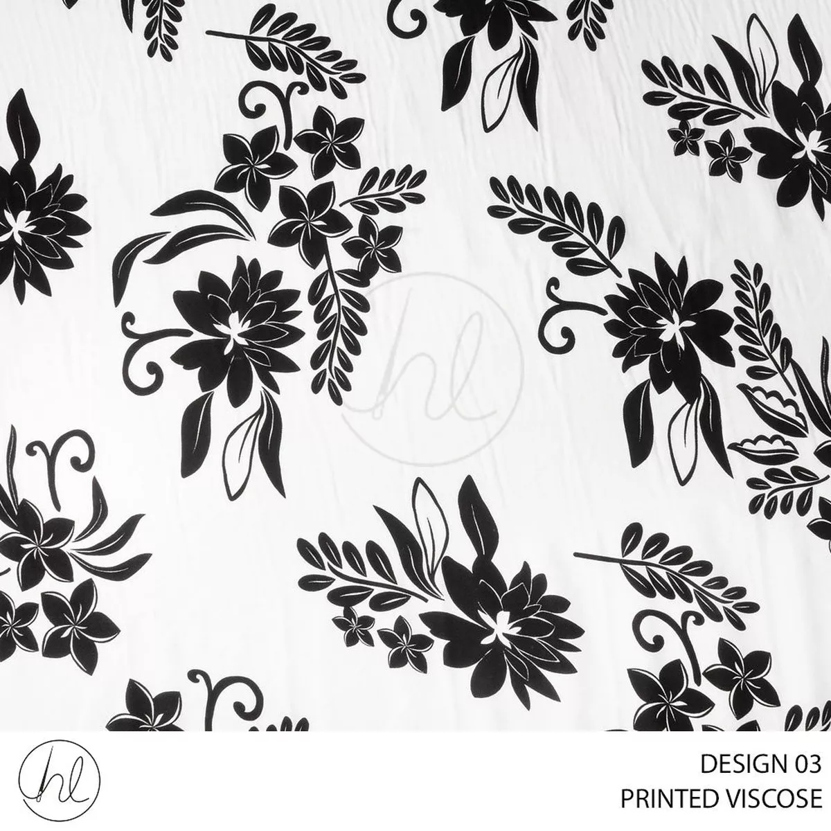 VISCOSE PRINTED FABRIC WHITE ROLL 003 1