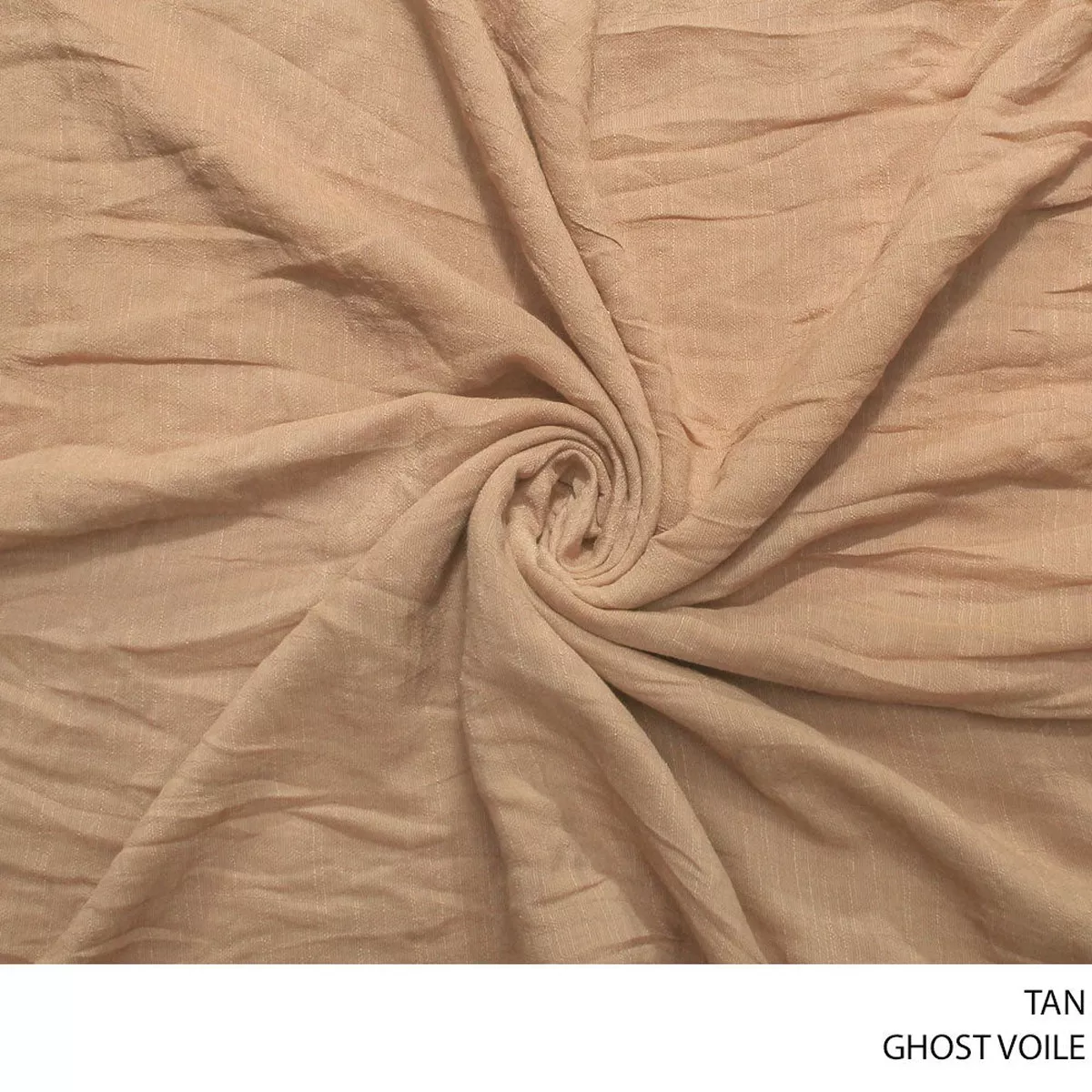 VOILE GHOST FABRIC TAN ROLL ROLL 001