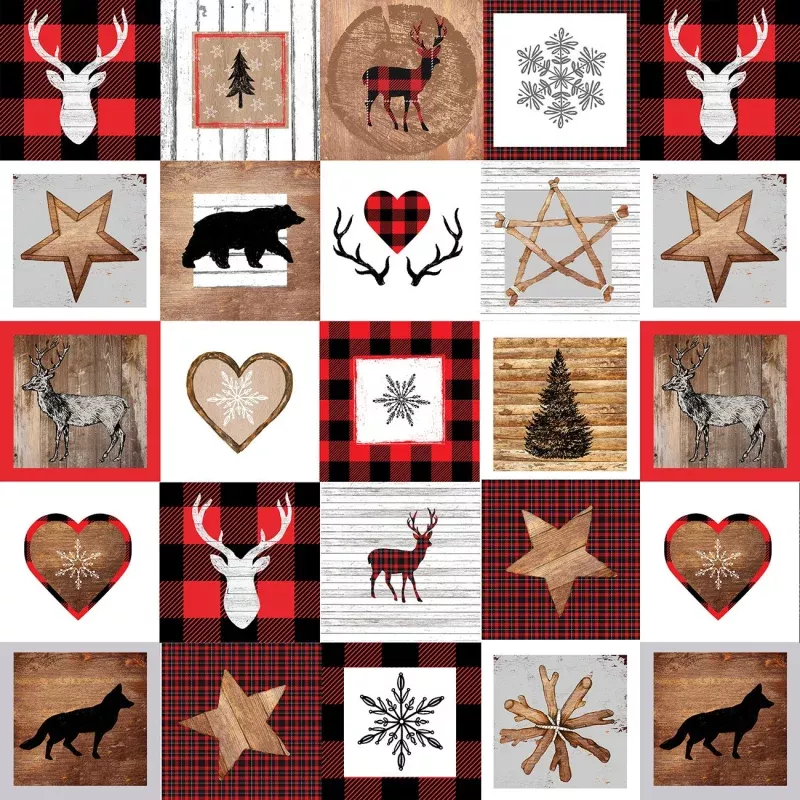 Warm Winter Wishes Rustic Winter Patchwork 5868S-89 – Lucie Crovatto – Studio E