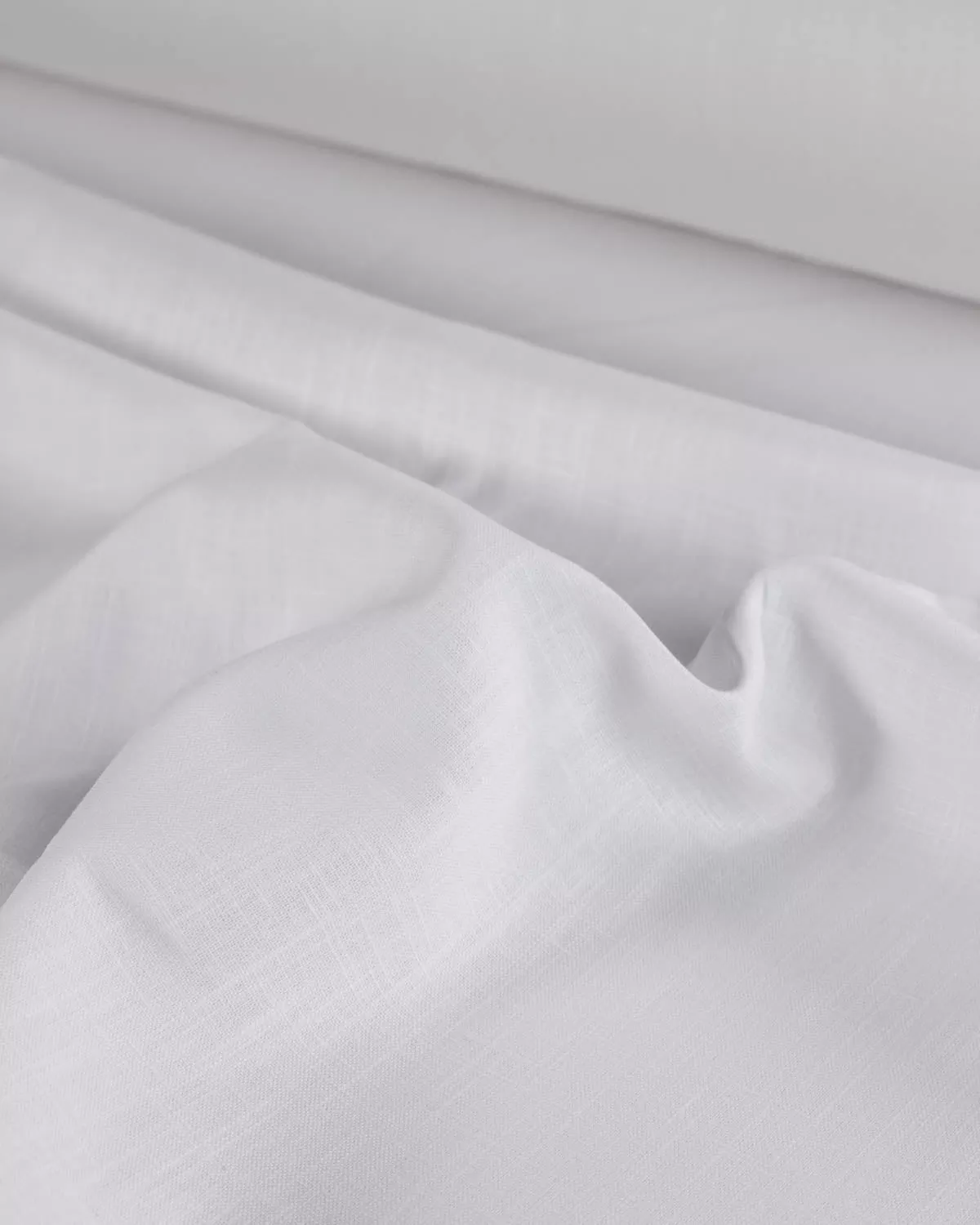Washed Linen Fabric – White