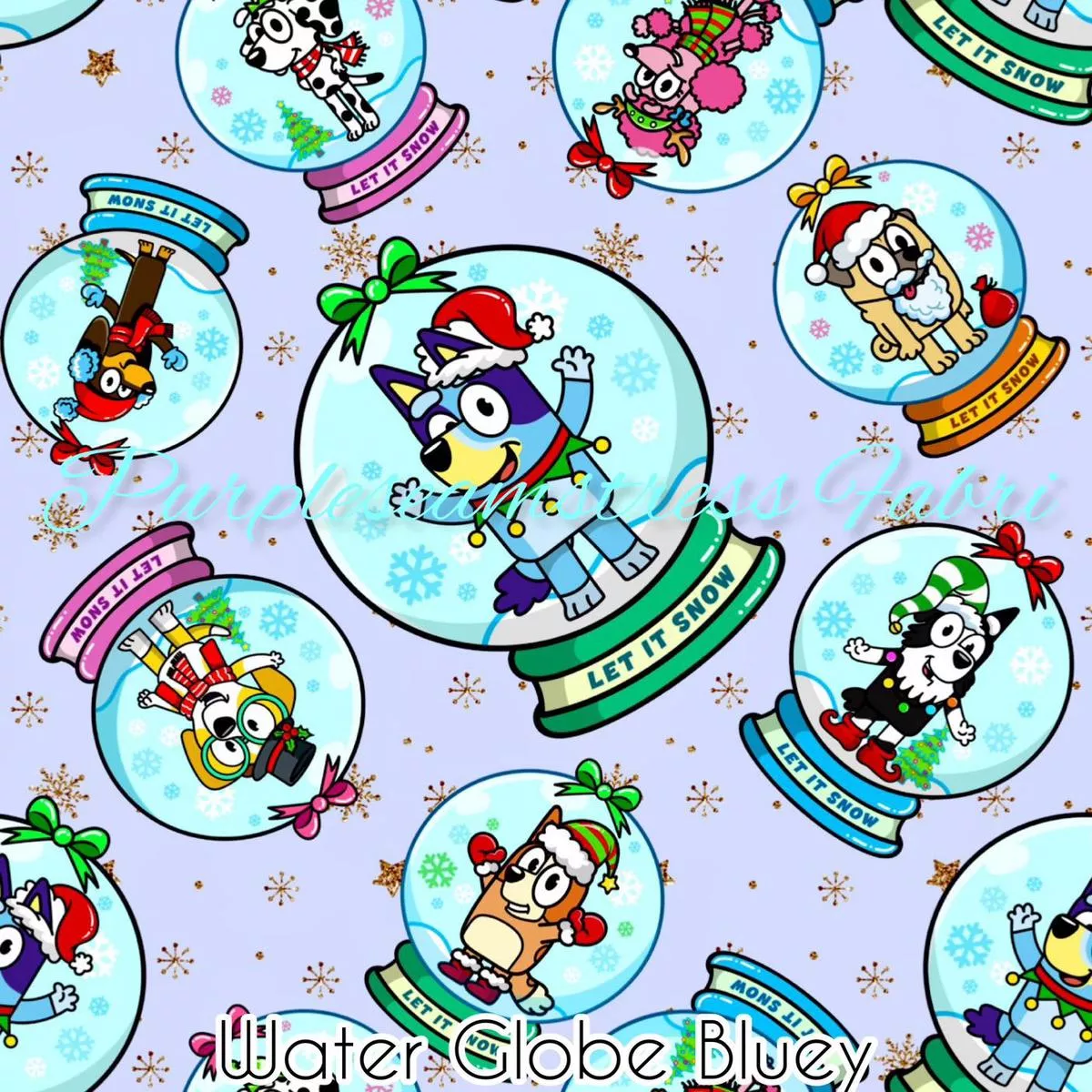 Water Globe BlueyFabric