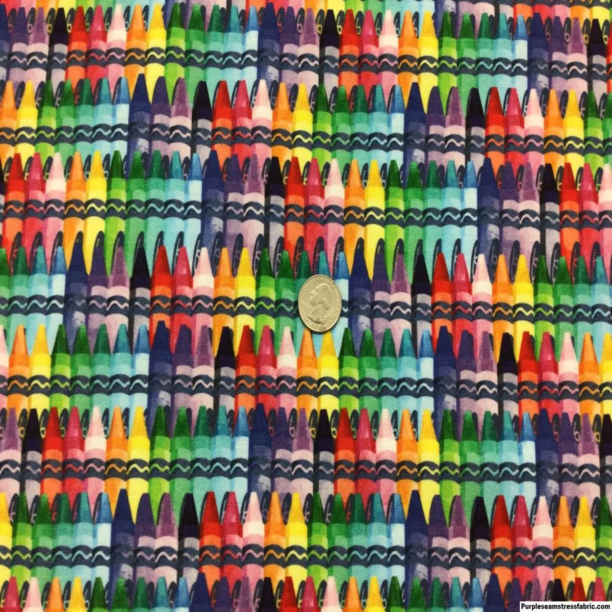 Watercolor CrayonsFabric