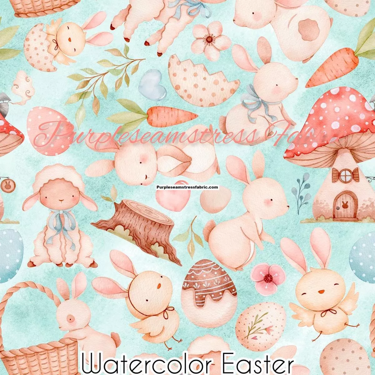 Watercolor EasterFabric