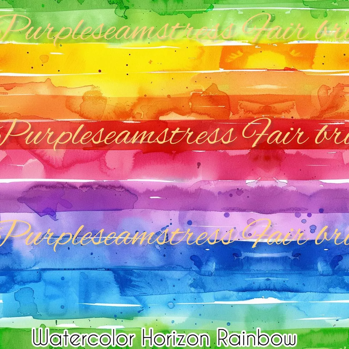 Watercolor Horizon RainbowFabri…