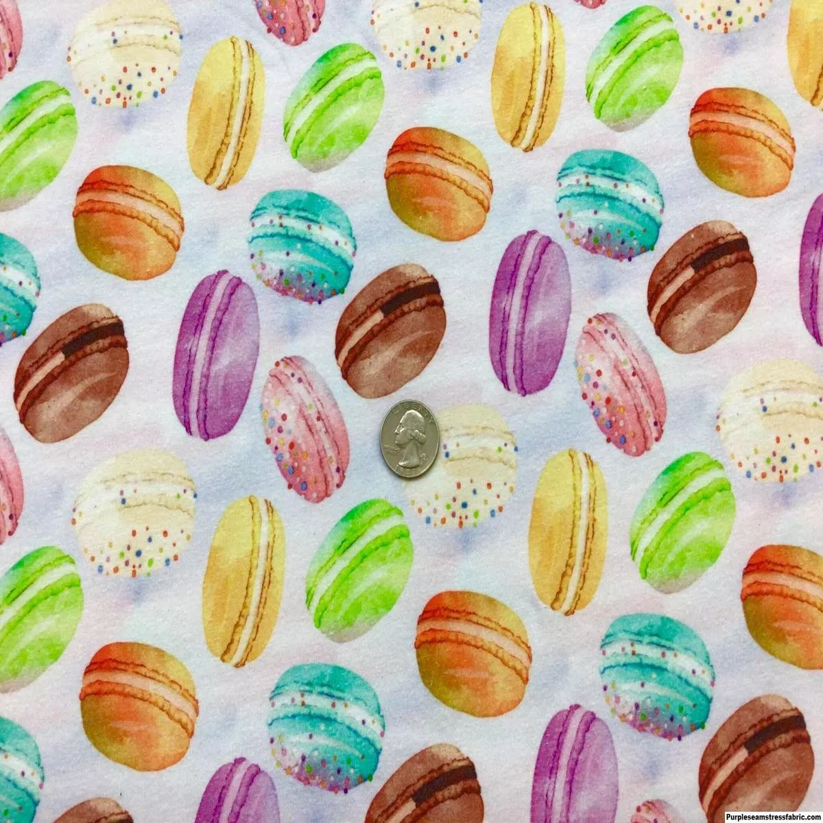 Watercolor MacaroonsFabric