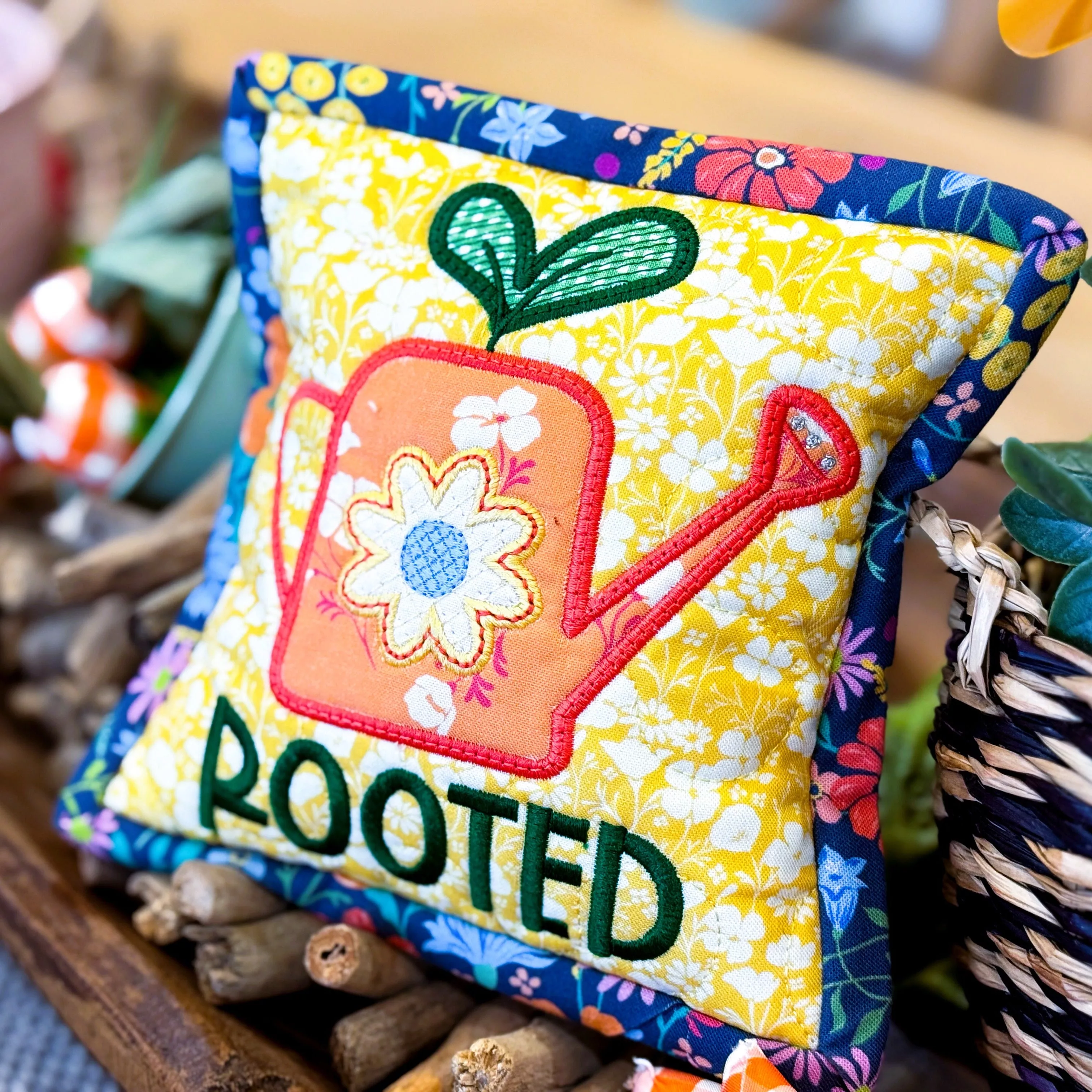 Watered with Intention (Downloadable Sewing and Machine Embroidery Pattern)