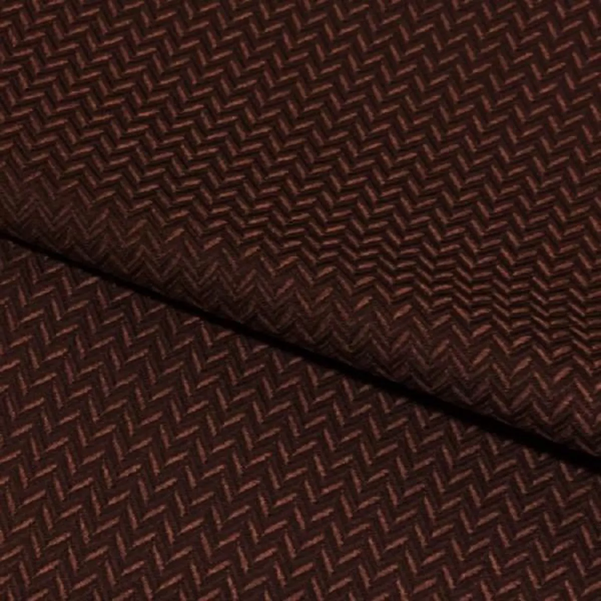 Weaver Walnut Small Chevron Brown Upholstery Fabric