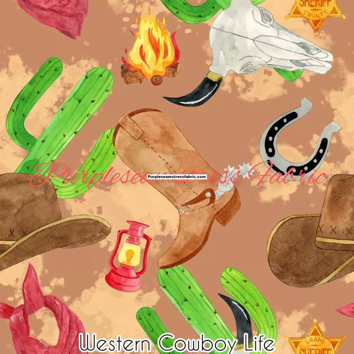 Western Cowboy LifeFabric