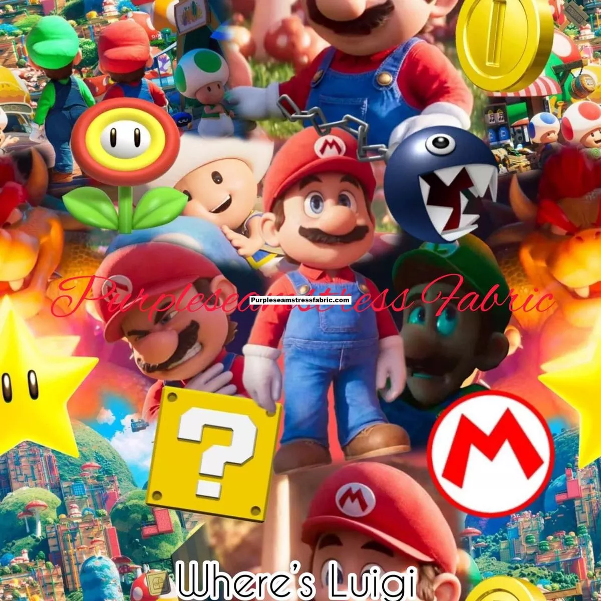Wheres Luigi?Fabric