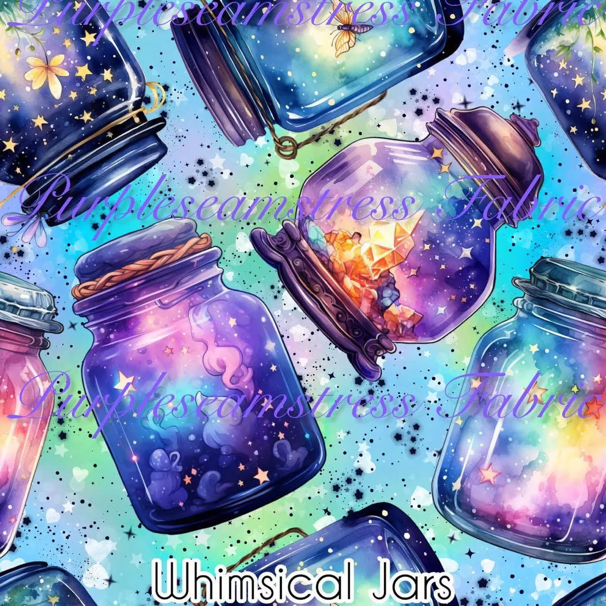 Whimsical JarsFabric