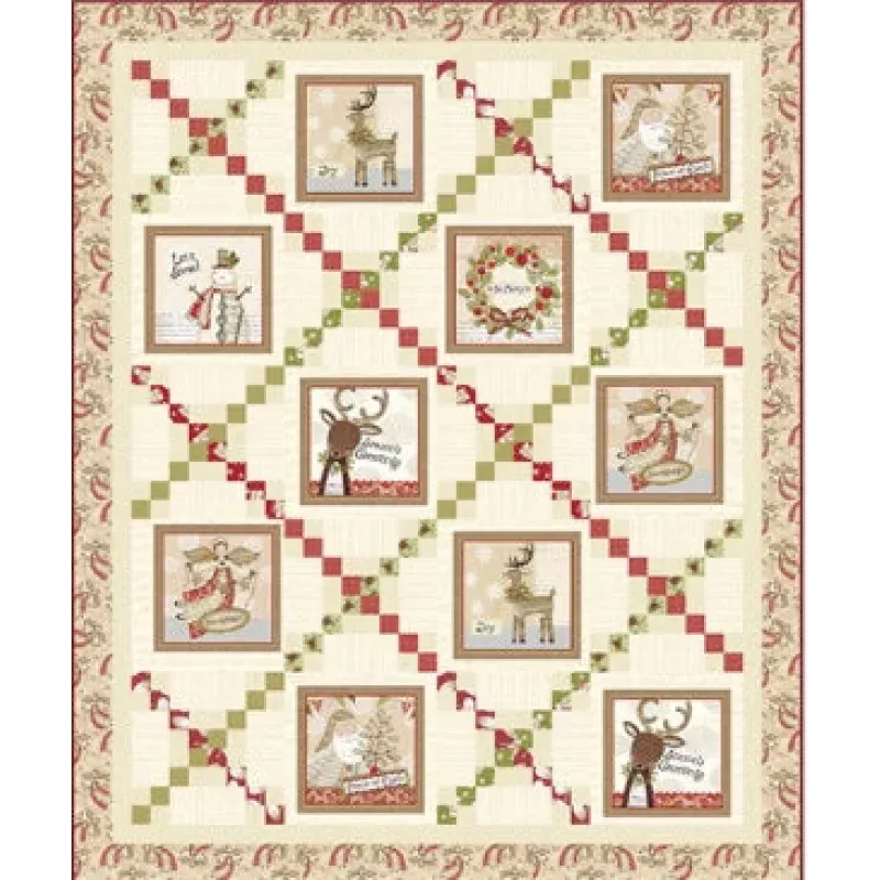 White Christmas Quilt Kit – “White Winter”