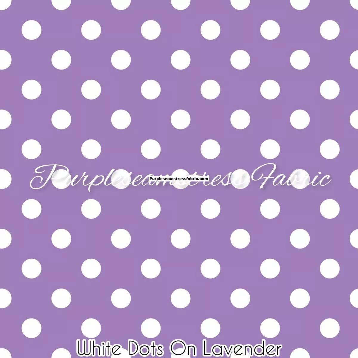 White Dots on LavenderFabric