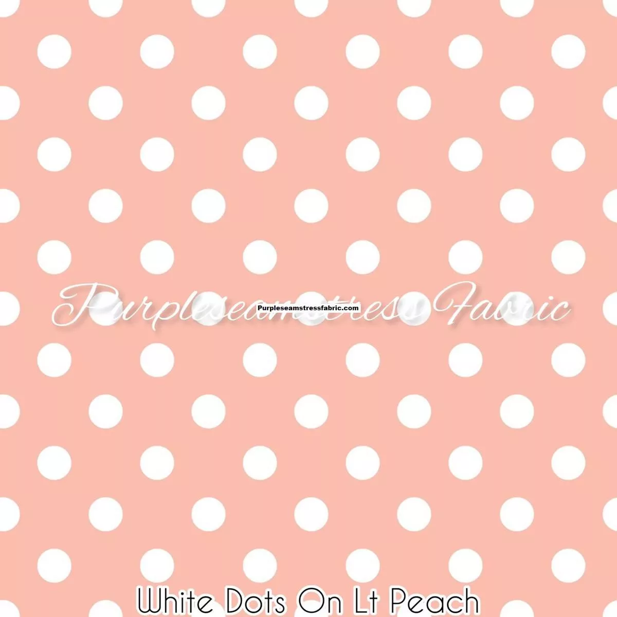 White Dots on Lt. PeachFabric