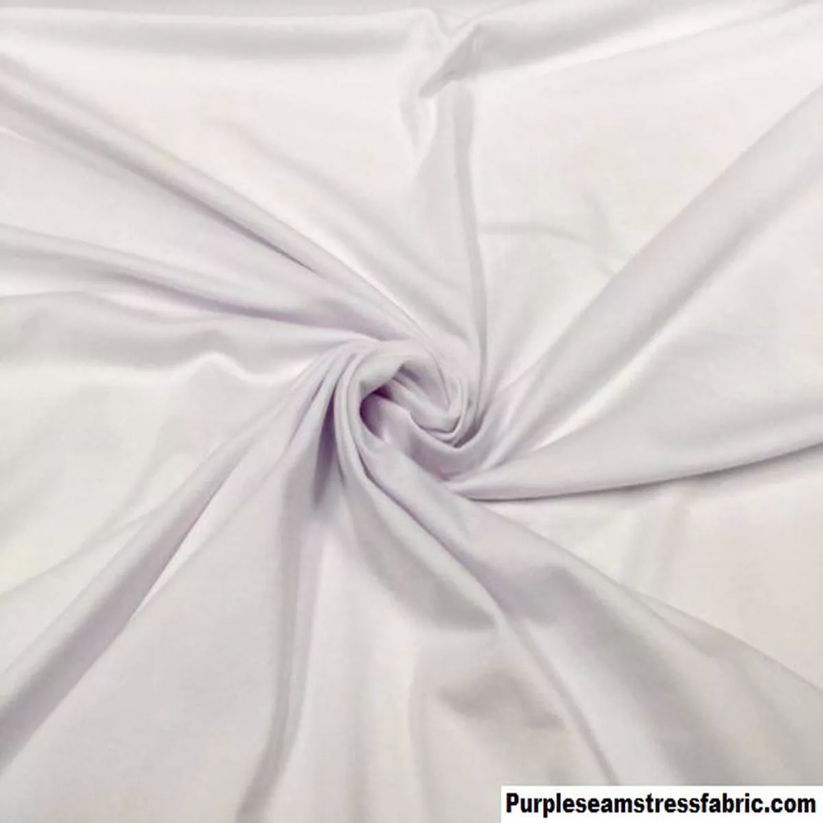 White Double Brushed Poly SpandexFabric