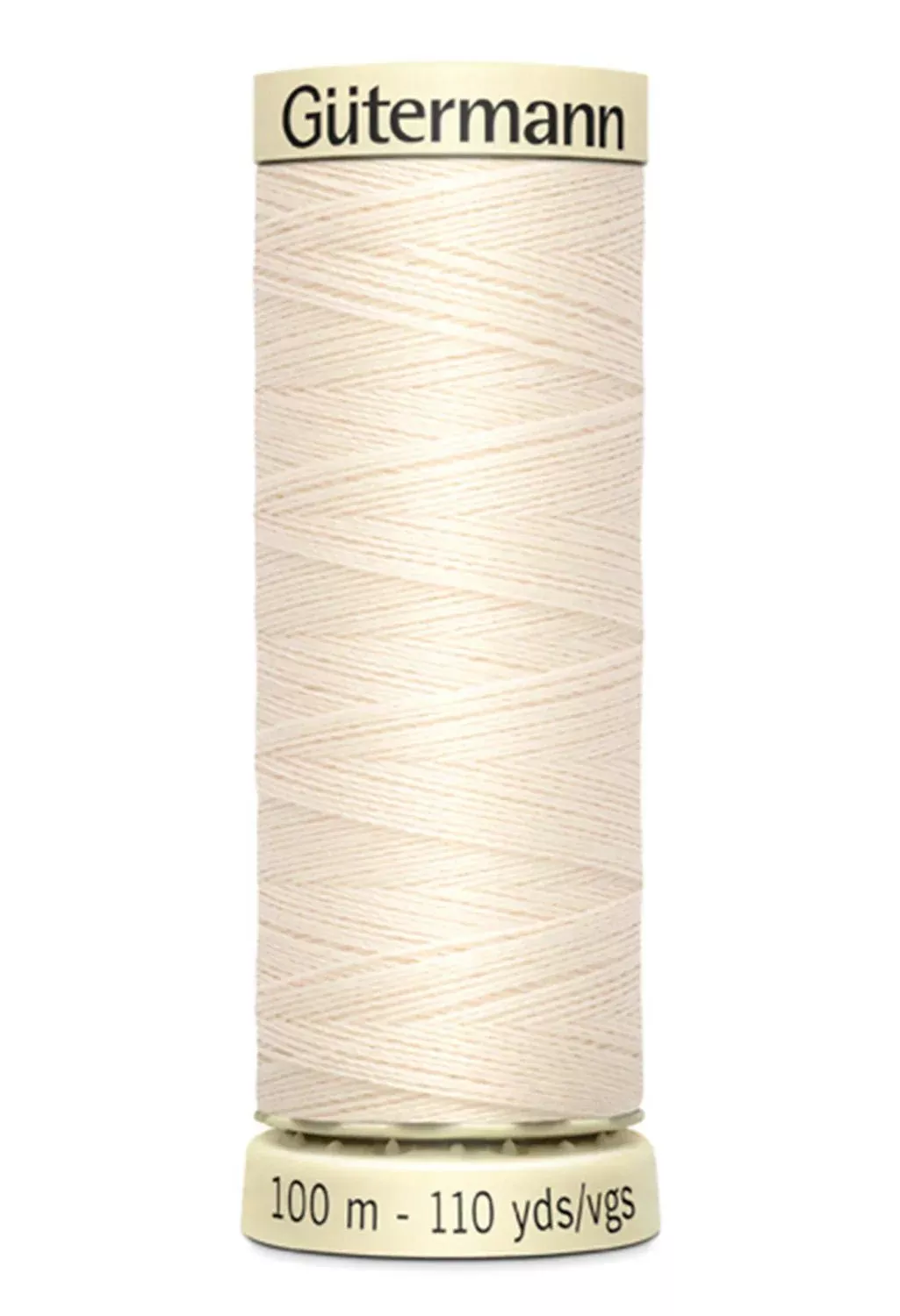 White & Offwhite Sew-all Thread 100m / 22 Eggshell