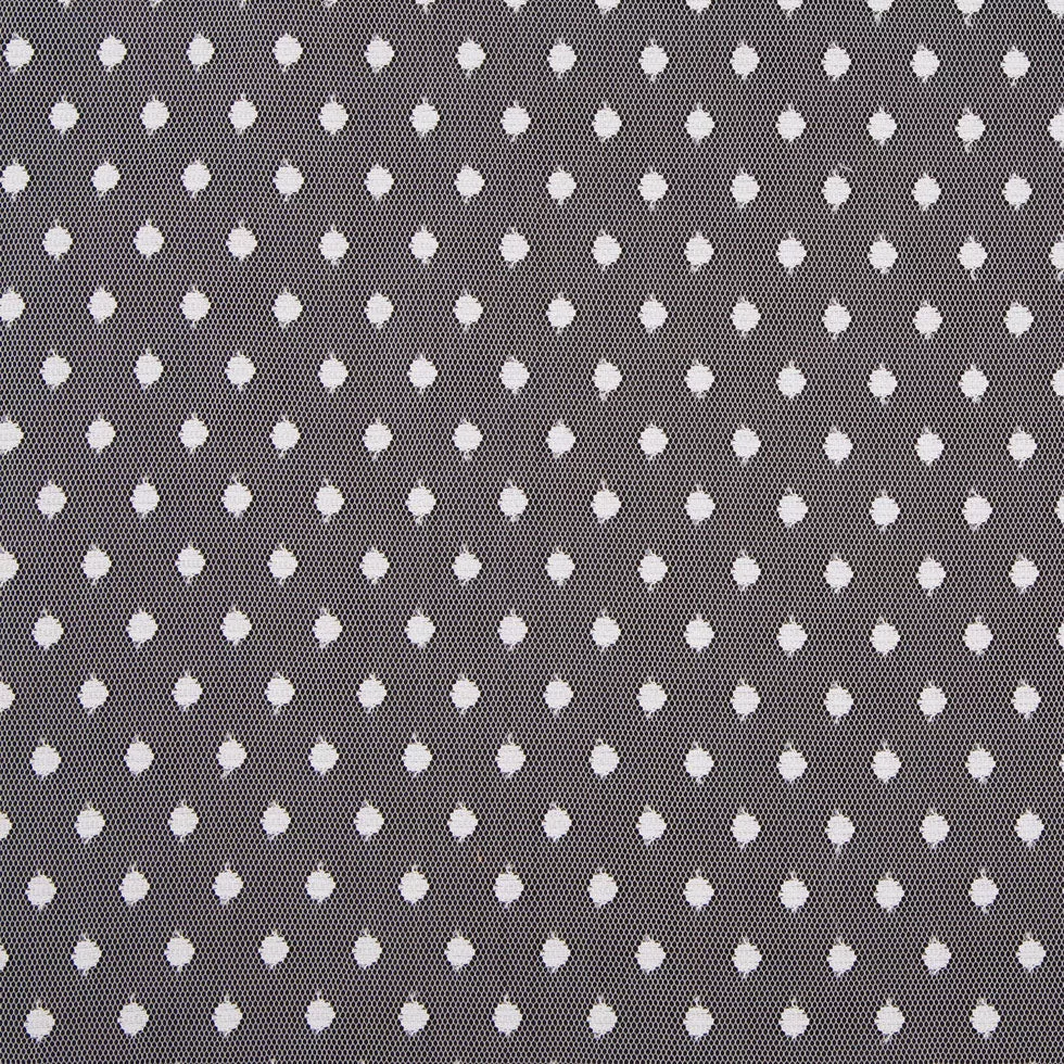 White Polka Dots Tulle & Crinoline