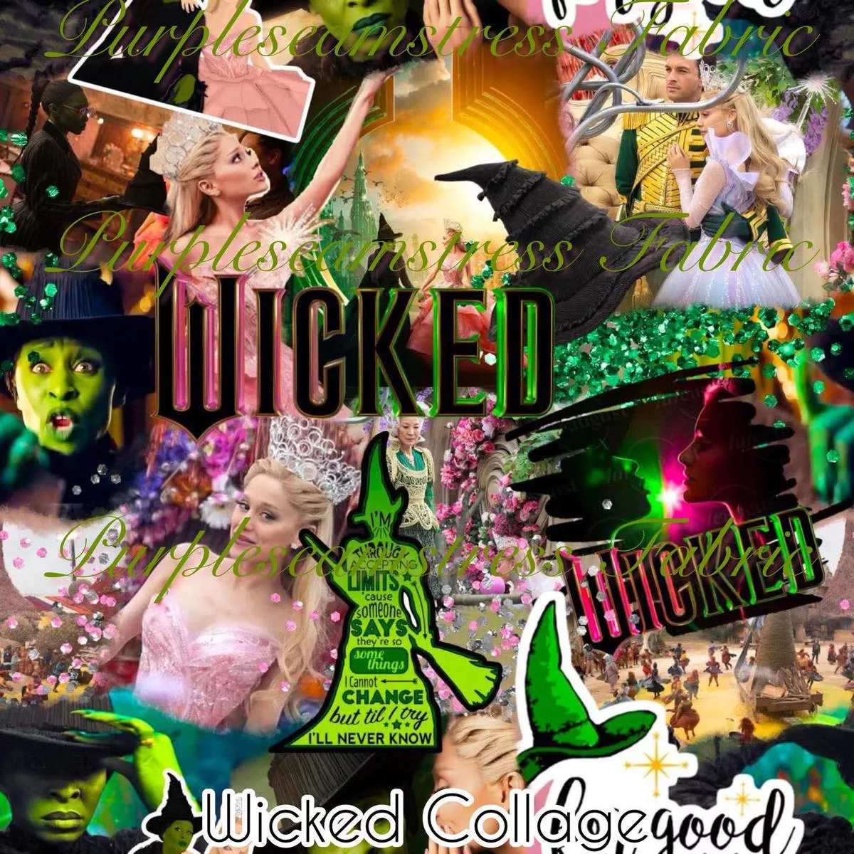 Wicked CollageFabric