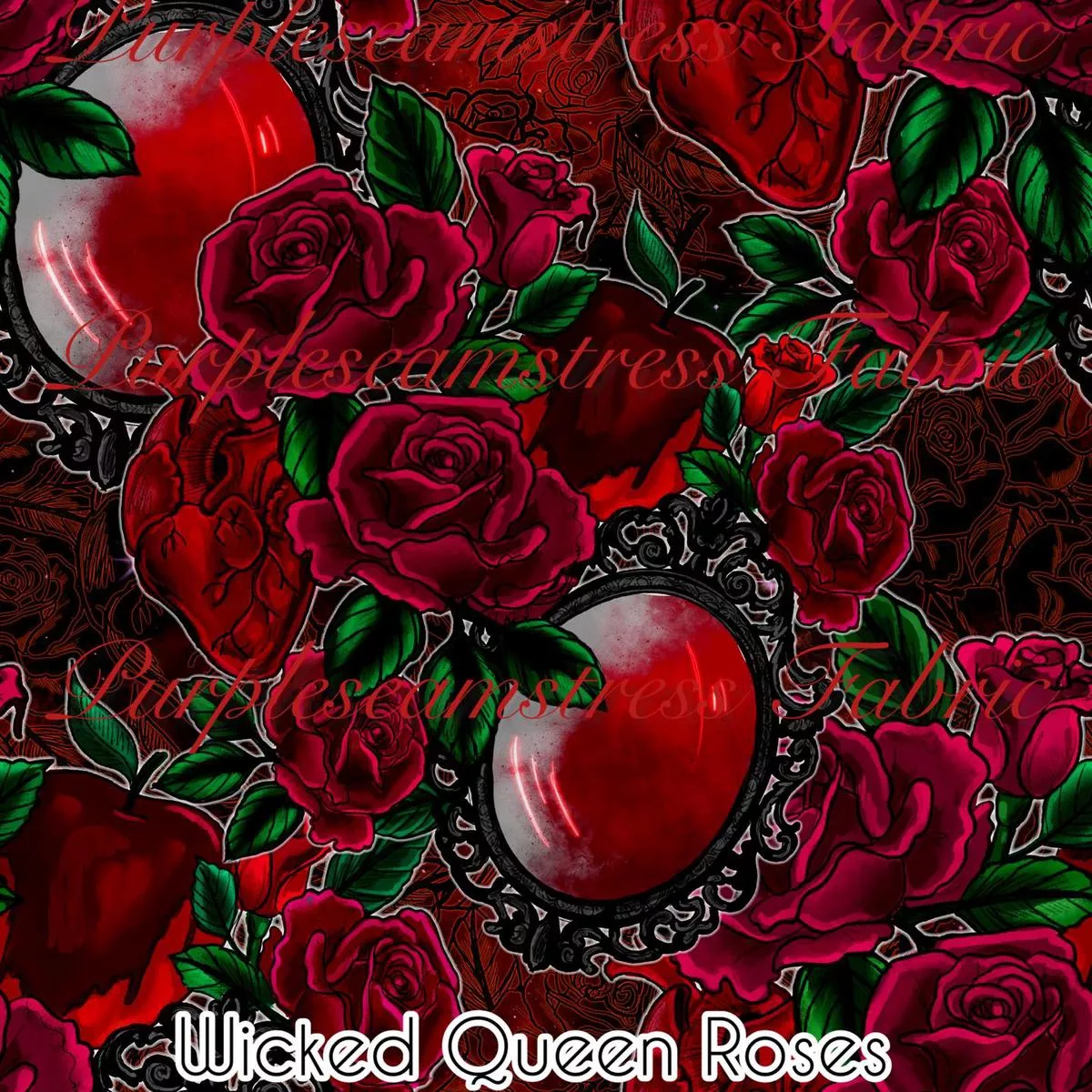 Wicked Queen RosesFabric