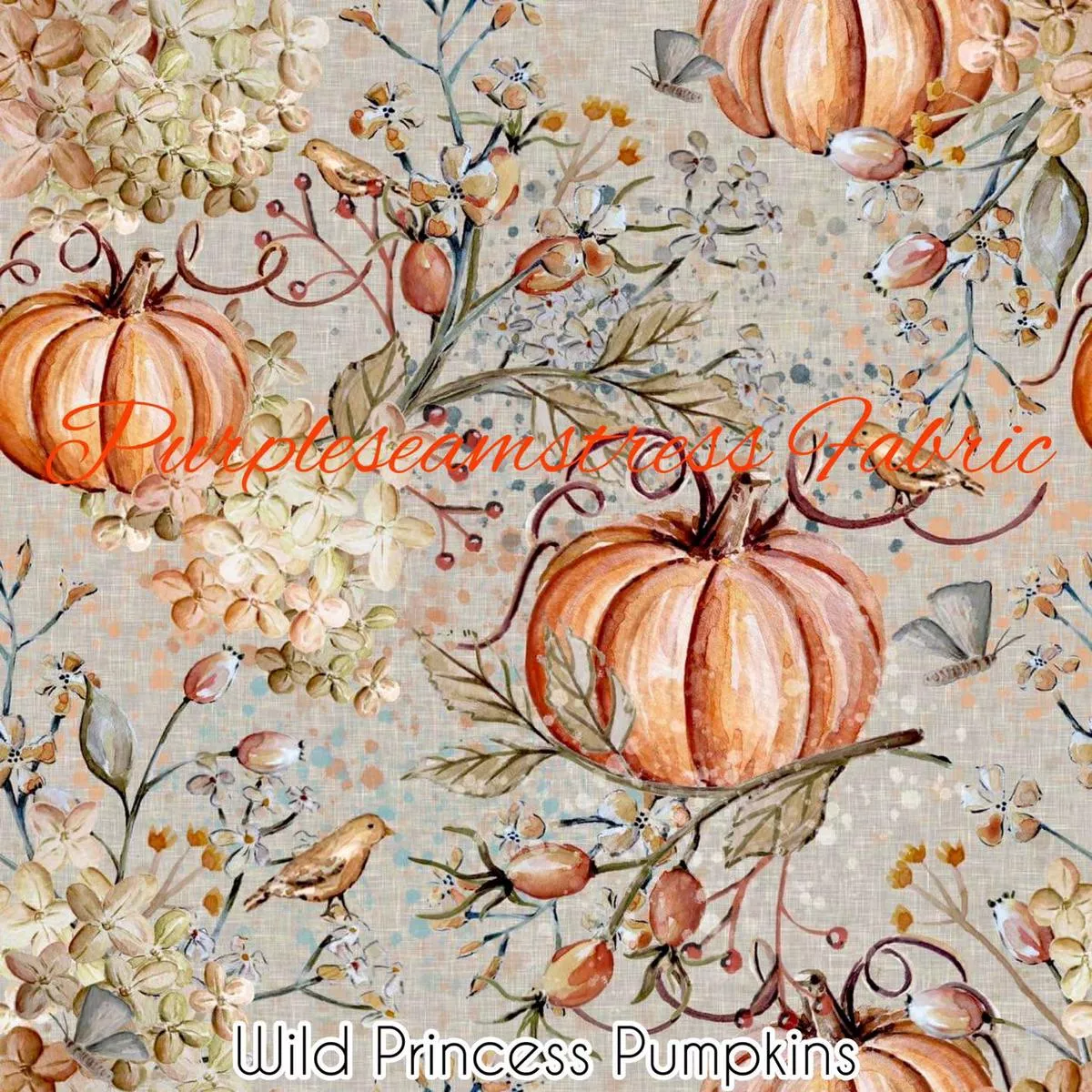 Wild Princess PumpkinsFabric