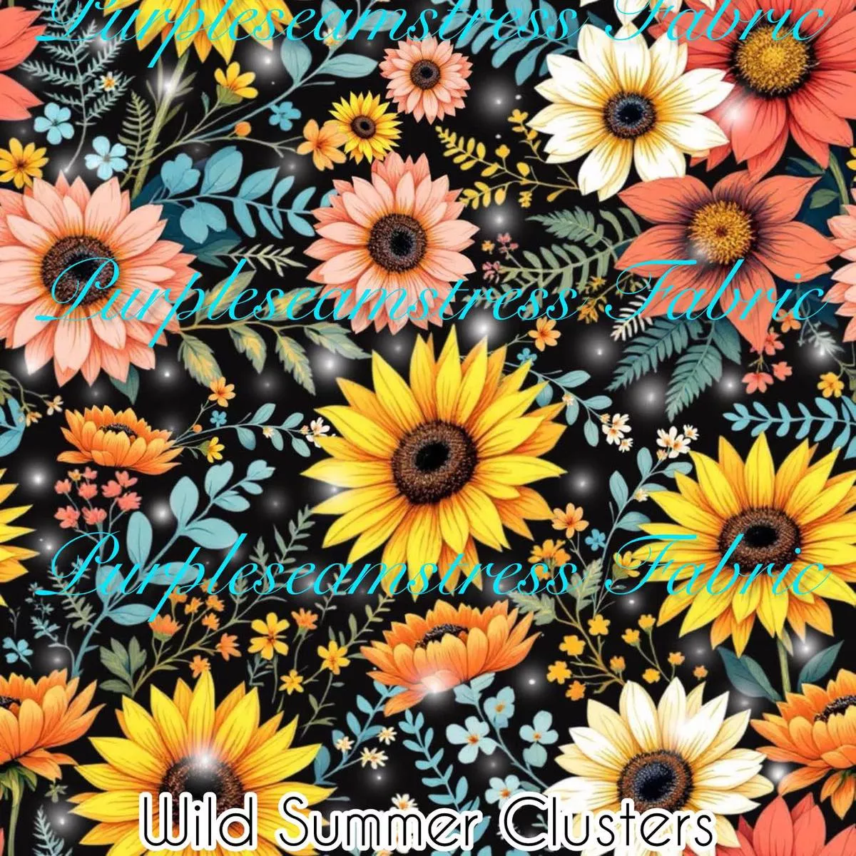 Wild Summer ClustersFabric