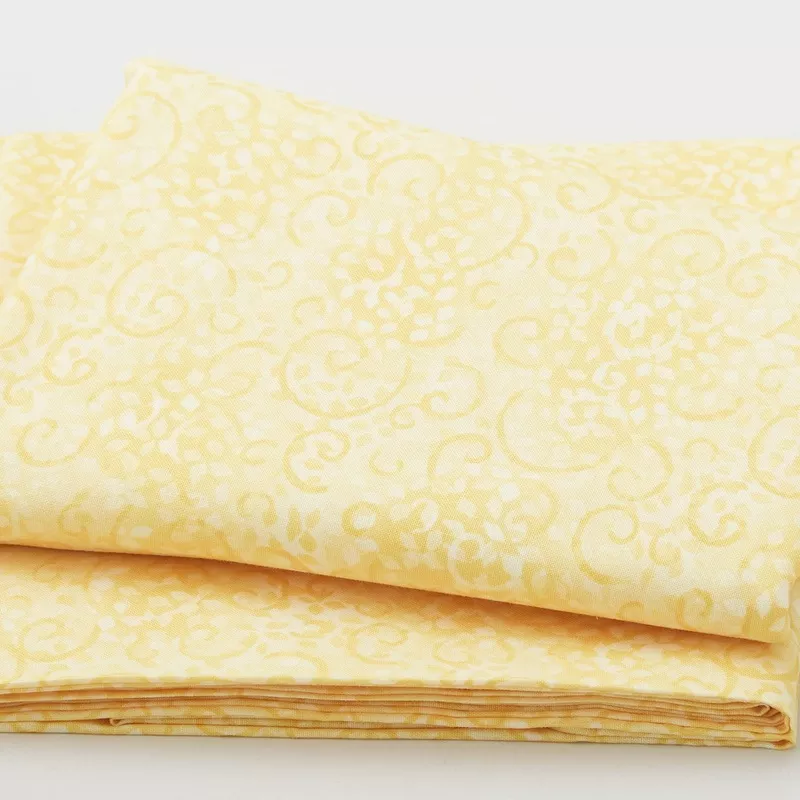 Wilmington Essentials – Leafy Scroll Light Yellow 3 Yard Cut