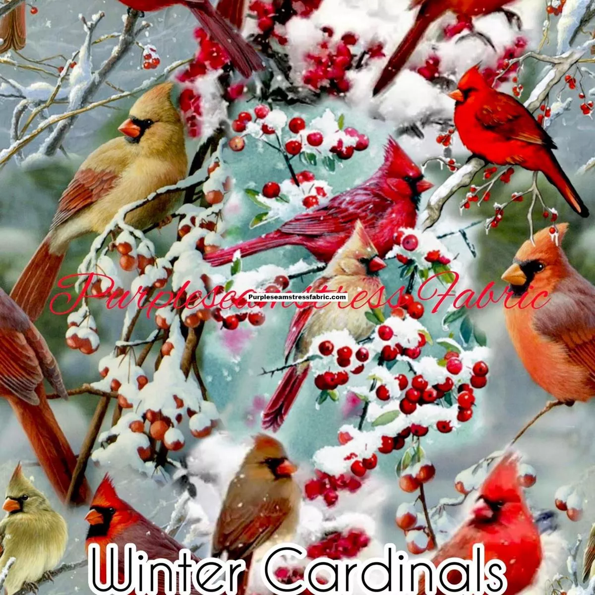 Winter CardinalsFabric