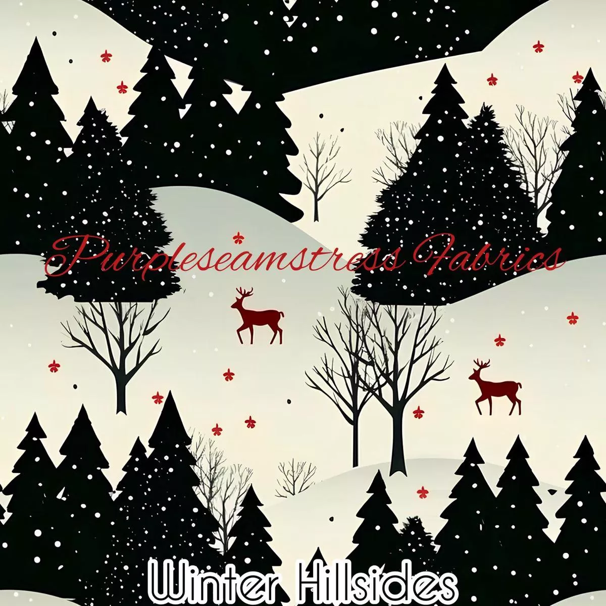 Winter HillsidesFabric