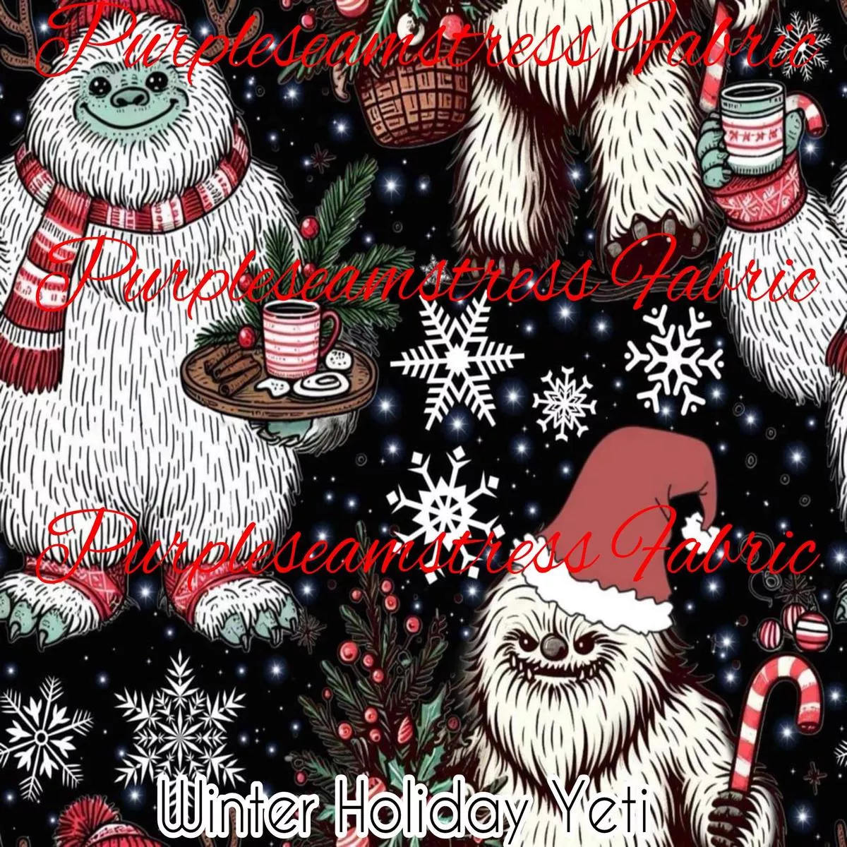Winter Holiday YetiFabric