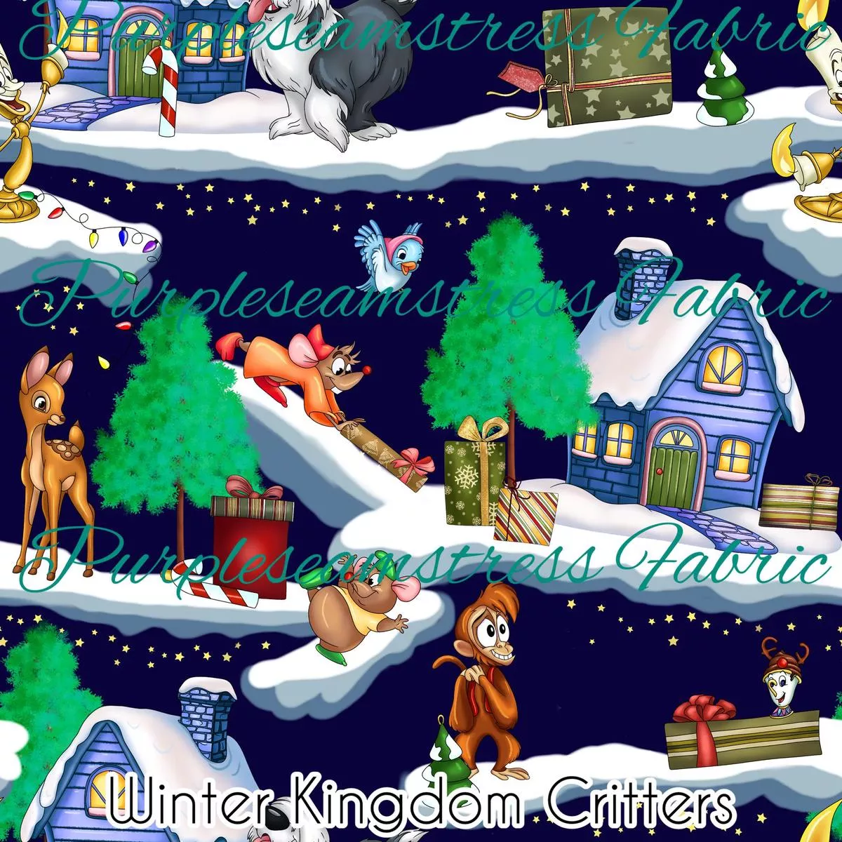 Winter Kingdom CrittersFabric