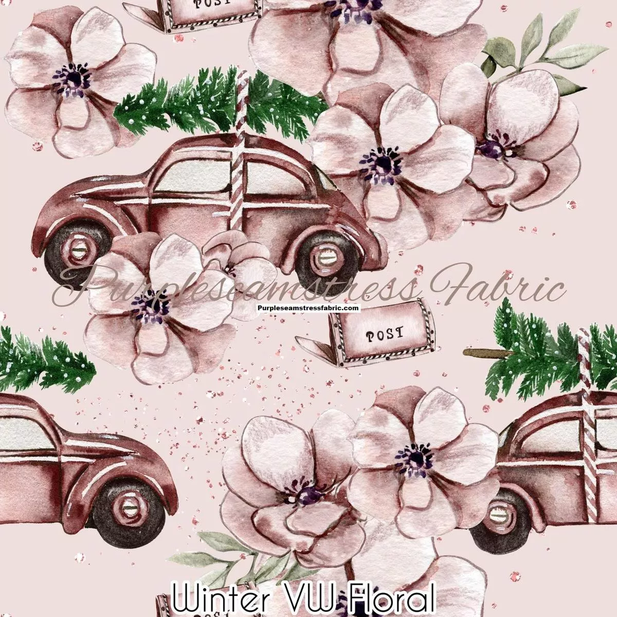 Winter VW FloralFabric