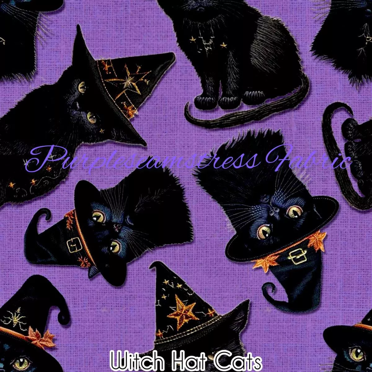 Witch Hat CatsFabric