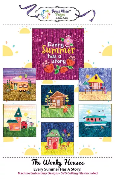 The Wonky Houses Table Runner: Summer Downloadable Pattern