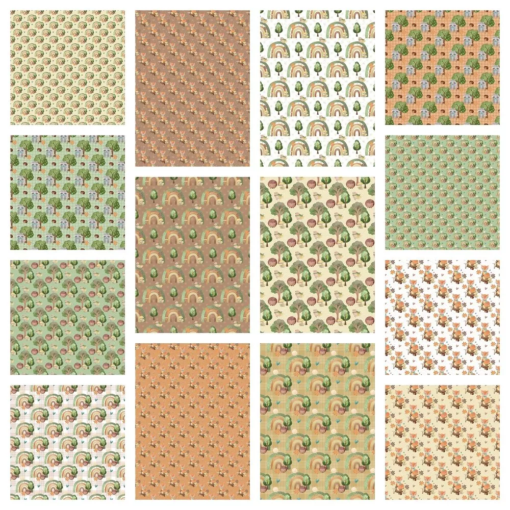 Woodland Animals Fat Eighth Bundle – 14 Pieces