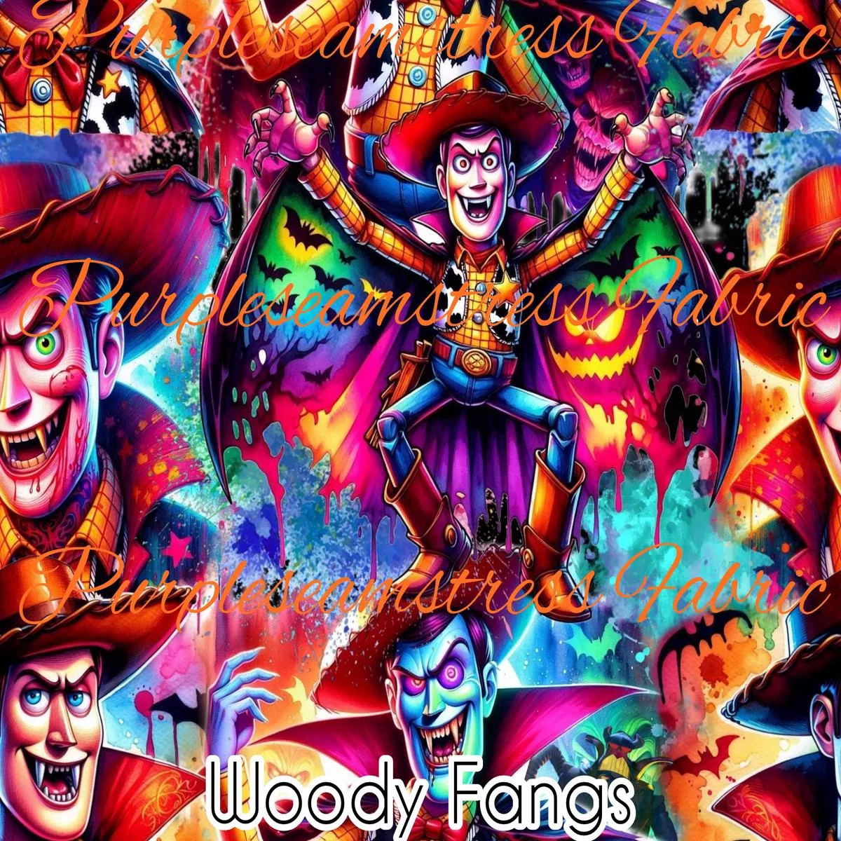 Woody FangsFabric