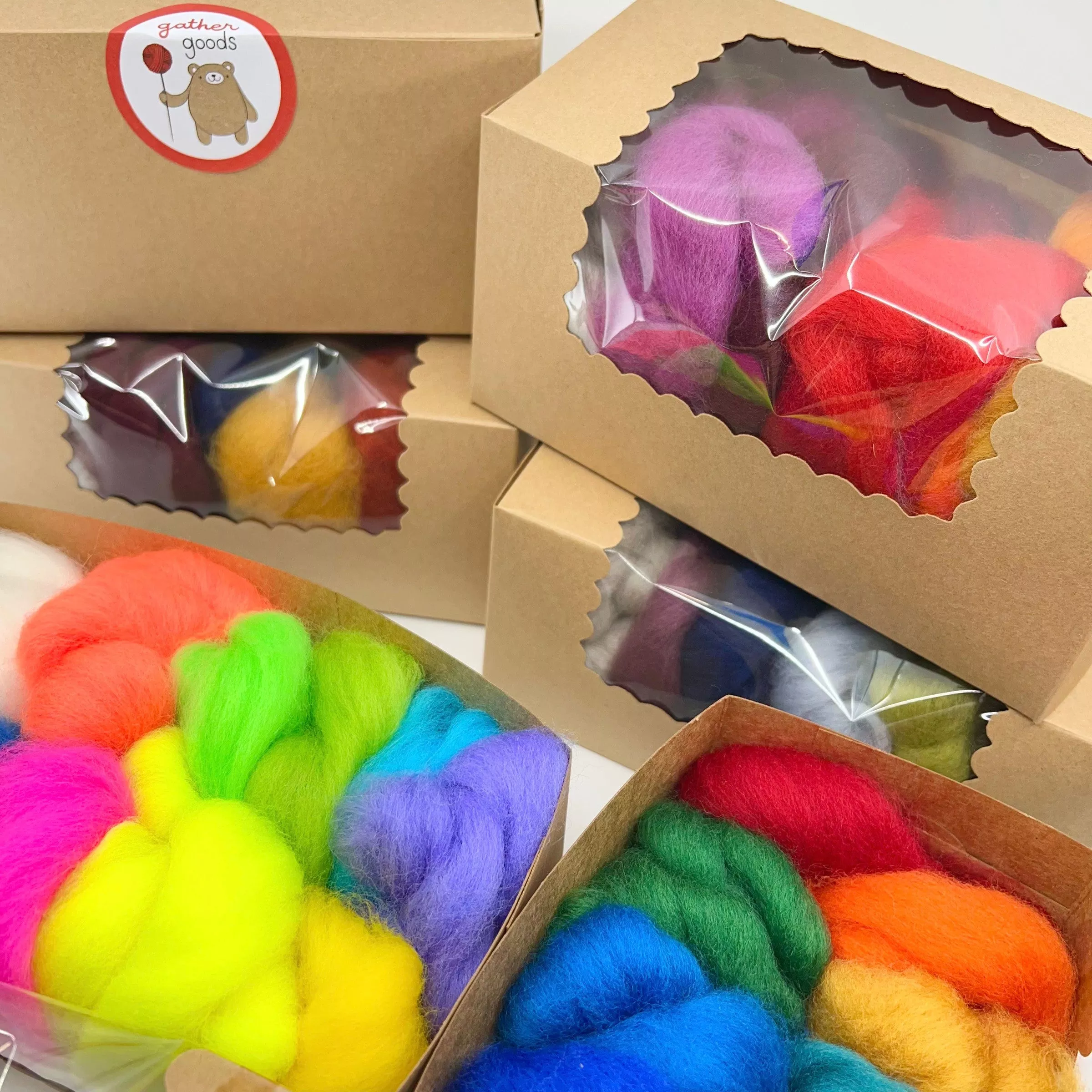 Wool Roving Palette Packs