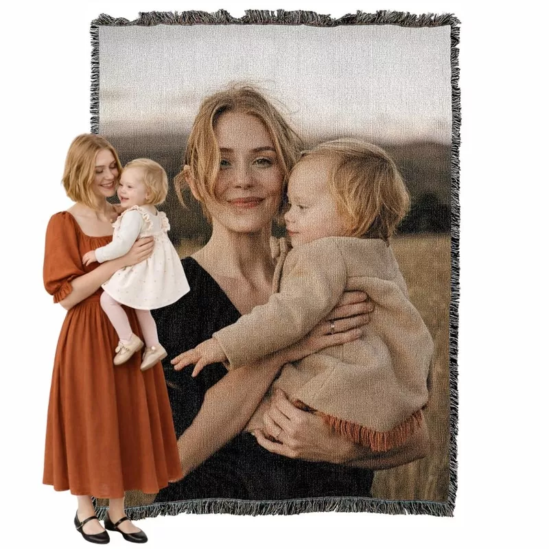 Woven Photo BlanketCustom Picture Throw