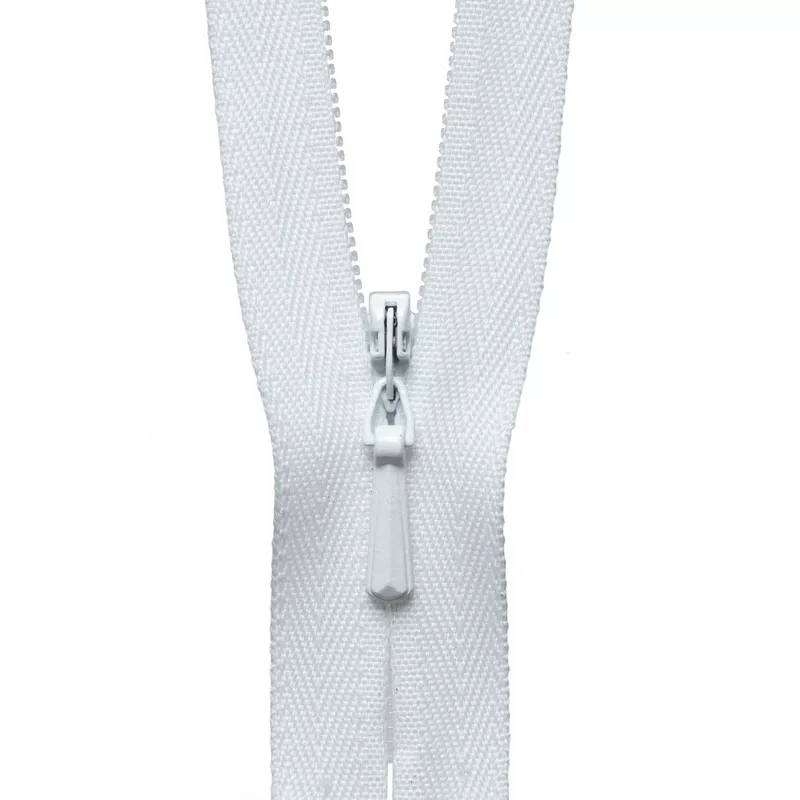YKK Concealed Zip White