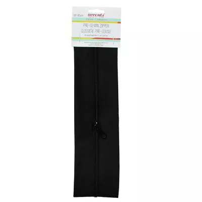 ZIPPER PRE-SEWN 45CM