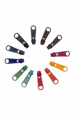 Zipper Pull Set – DARKS – 12 #4.5 pulls