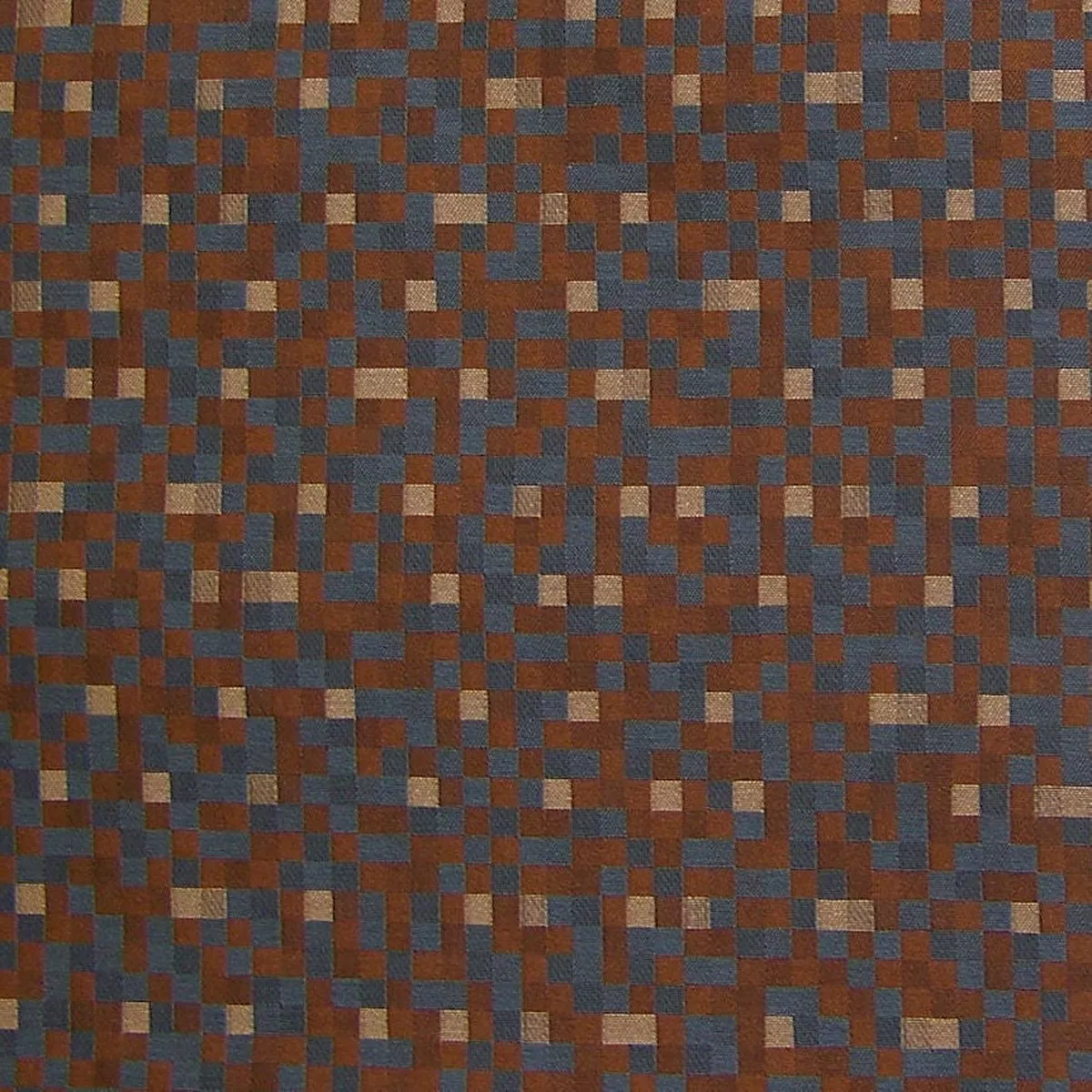 Zocalo Sparrow Modern Pixel Check Upholstery Fabric