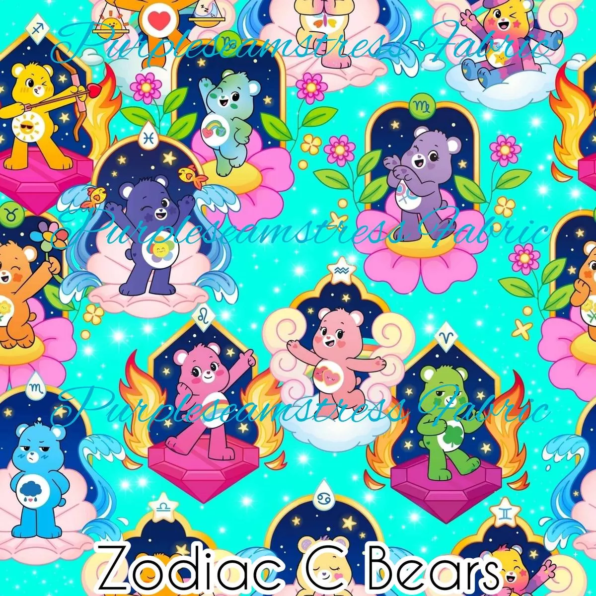 Zodiac C BearsFabric