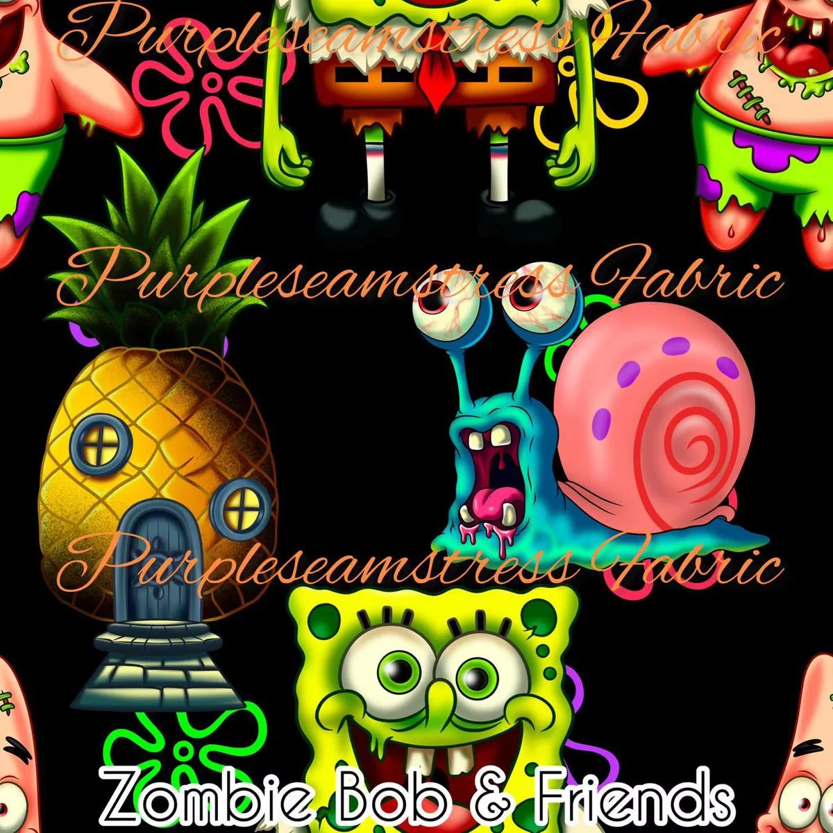 Zombie Bob & FriendsFabric